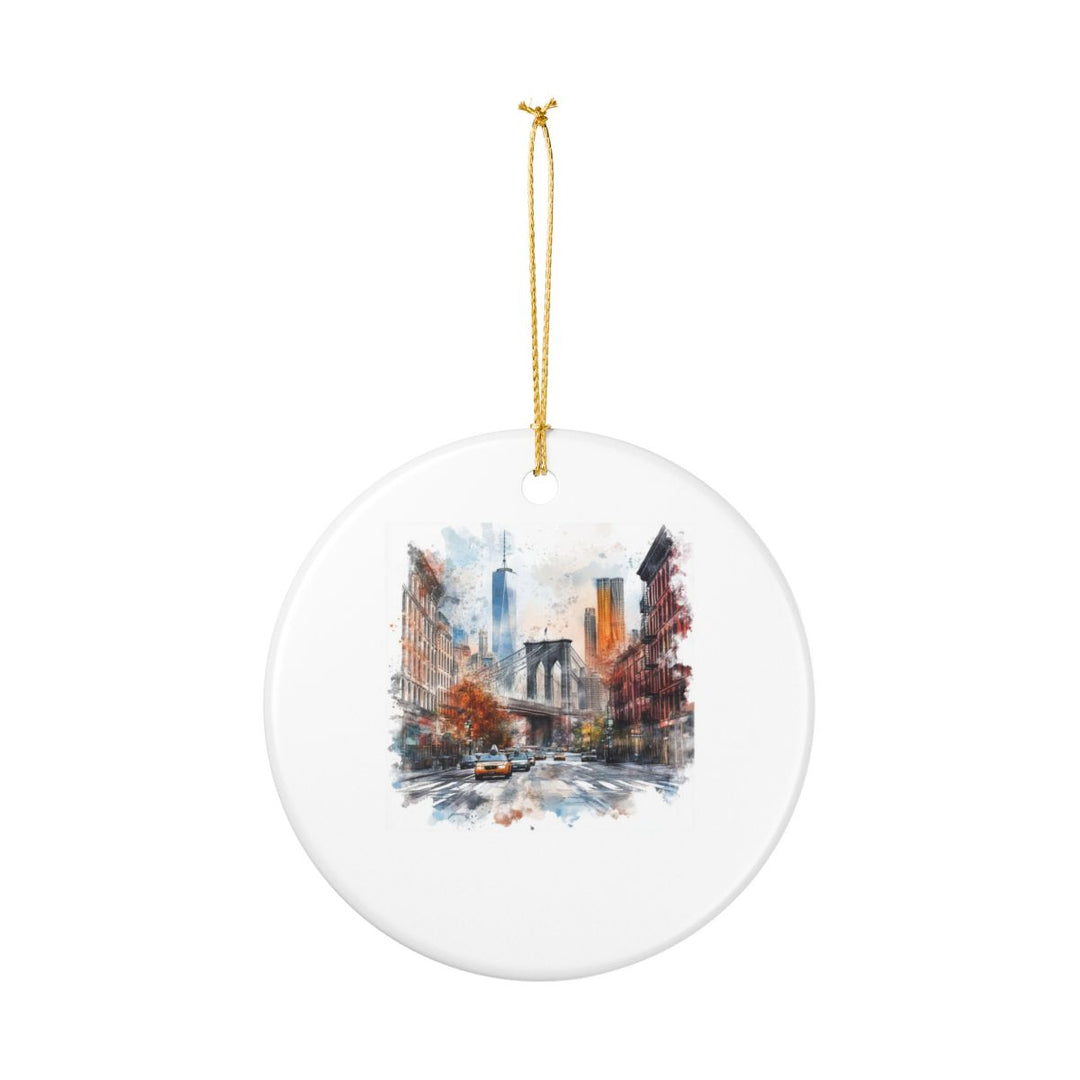New York City USA Ornament: Unique New York City Souvenir, New York City USA Xmas Decor, and Authentic New York City Gift