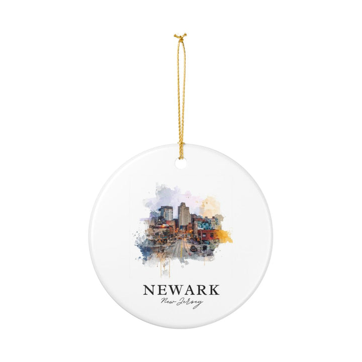 Newark NJ Ornament: Unique Newark Souvenir, Newark New Jersey Xmas Decor, and Authentic Newark Gift