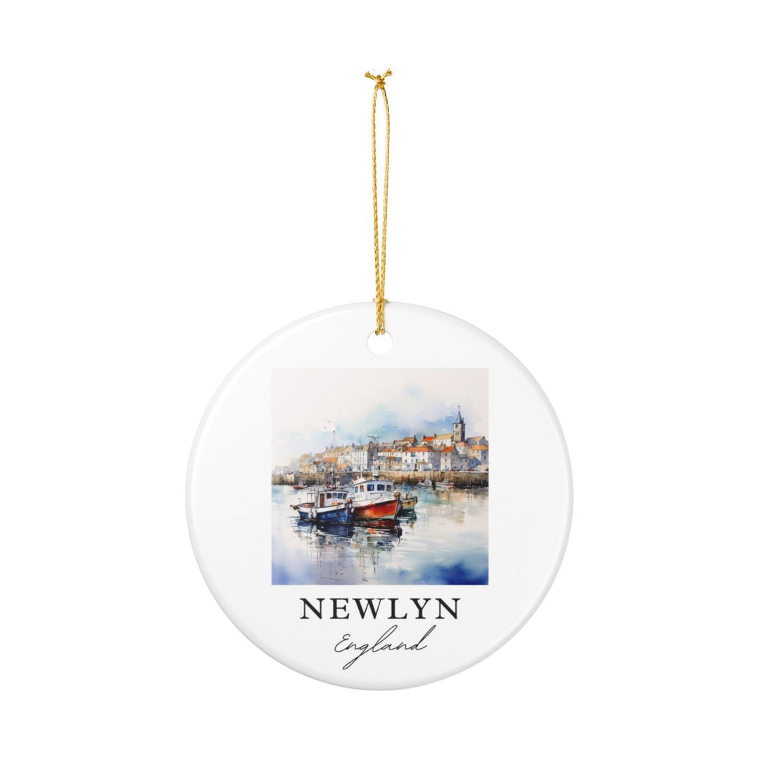 Newlyn England Ornament: Unique Newlyn Souvenir, Newlyn England Xmas Decor, and Authentic Newlyn Gift