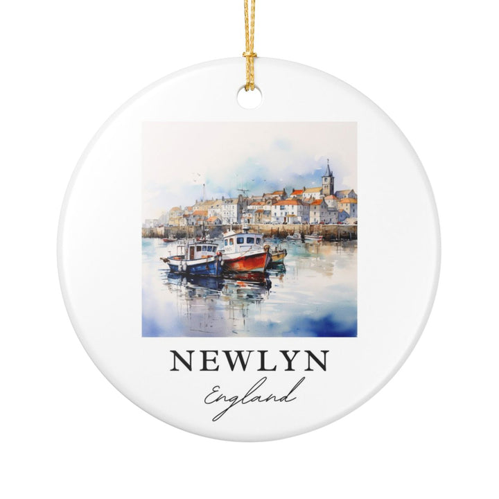 Newlyn England Ornament: Unique Newlyn Souvenir, Newlyn England Xmas Decor, and Authentic Newlyn Gift