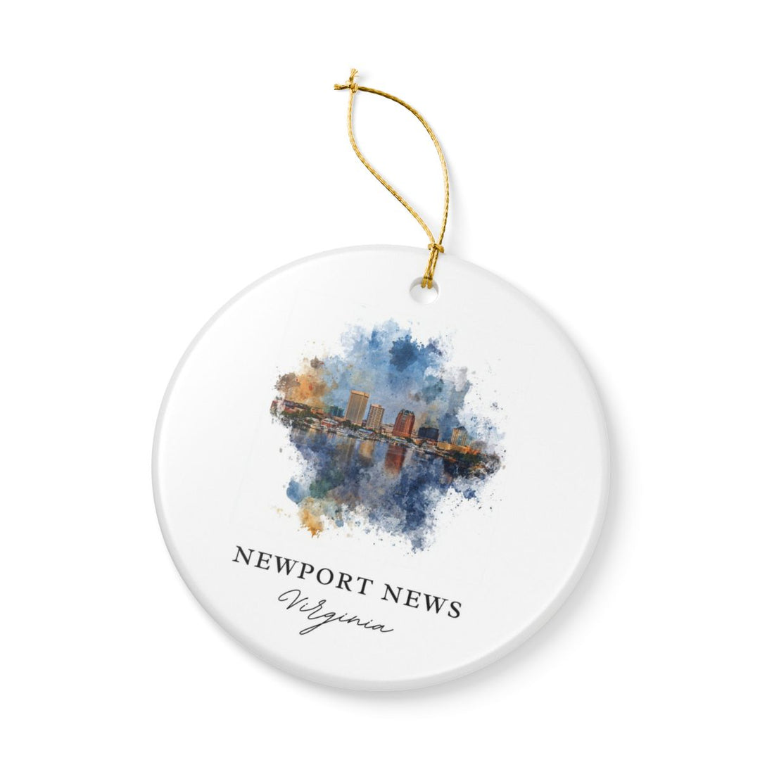 Newport News Virginia Ornament | Christmas Travel Souvenir Gift