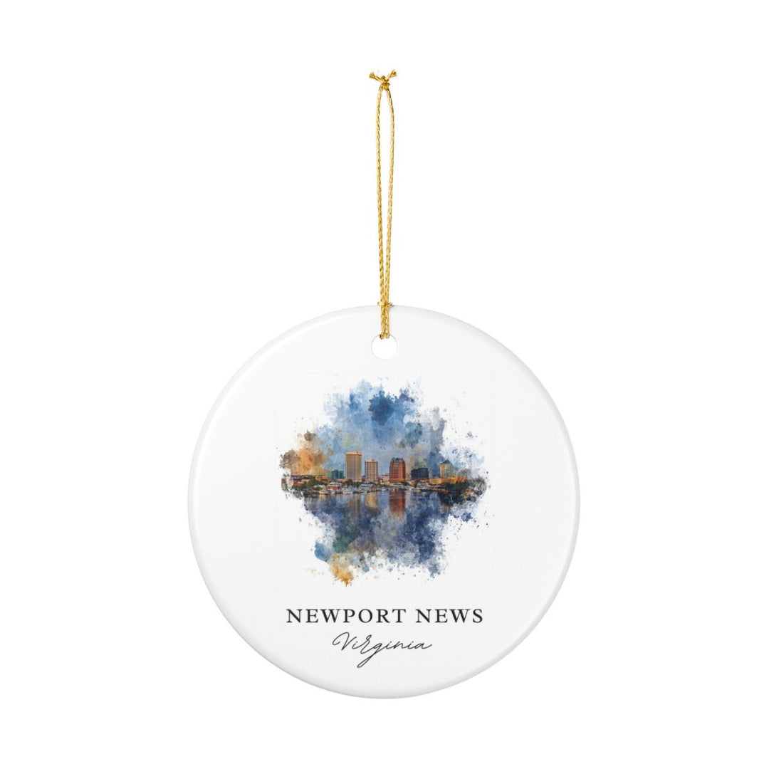 Newport News Virginia Ornament | Christmas Travel Souvenir Gift