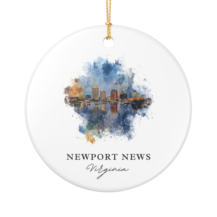Newport News Virginia Ornament | Christmas Travel Souvenir Gift