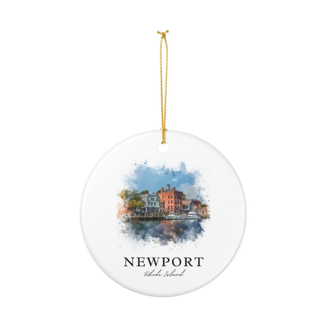 Newport Rhode Island Ornament | Christmas Travel Souvenir Gift