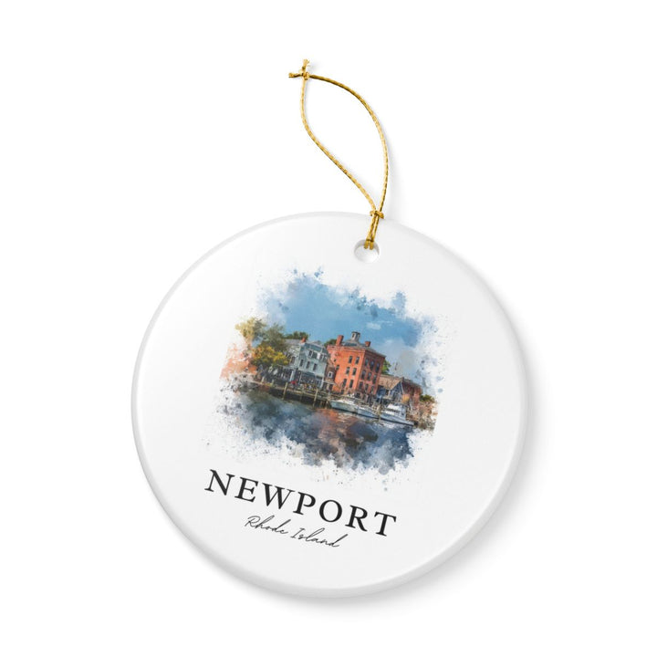 Newport Rhode Island Ornament | Christmas Travel Souvenir Gift