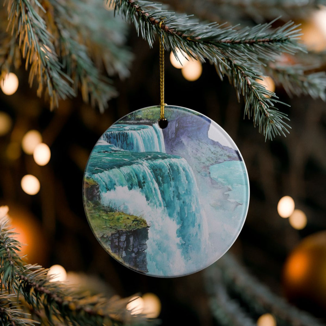 Niagara Falls USA Ornament: Unique Niagara Falls Souvenir, Niagara Falls USA Xmas Decor, and Authentic Niagara Falls Gift