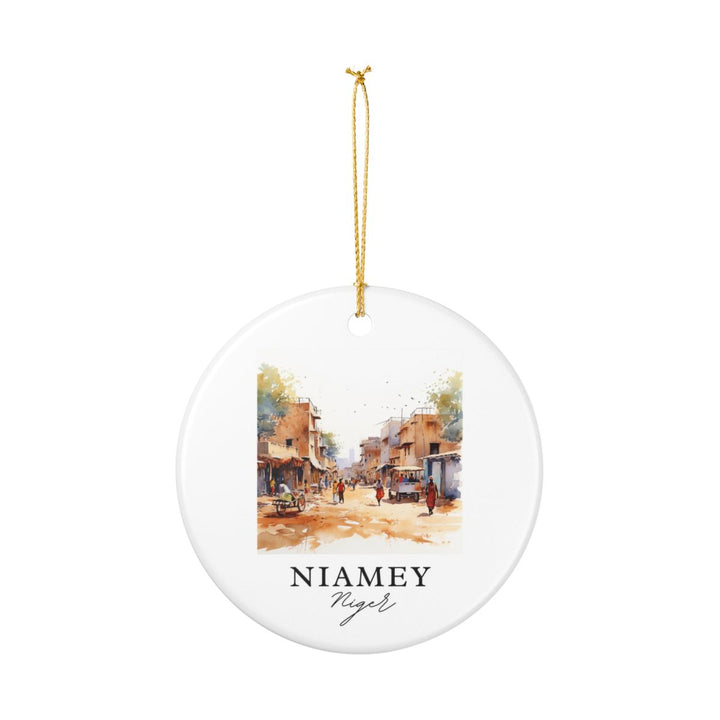 Niamey Ornament: Unique Niamey Souvenir, Niamey Xmas Decor, and Authentic Niamey Gift