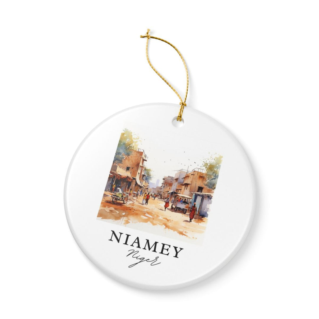 Niamey Ornament: Unique Niamey Souvenir, Niamey Xmas Decor, and Authentic Niamey Gift