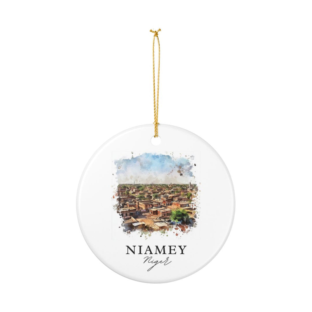 Niamey Ornament: Unique Niamey Souvenir, Niamey Xmas Decor, and Authentic Niamey Gift