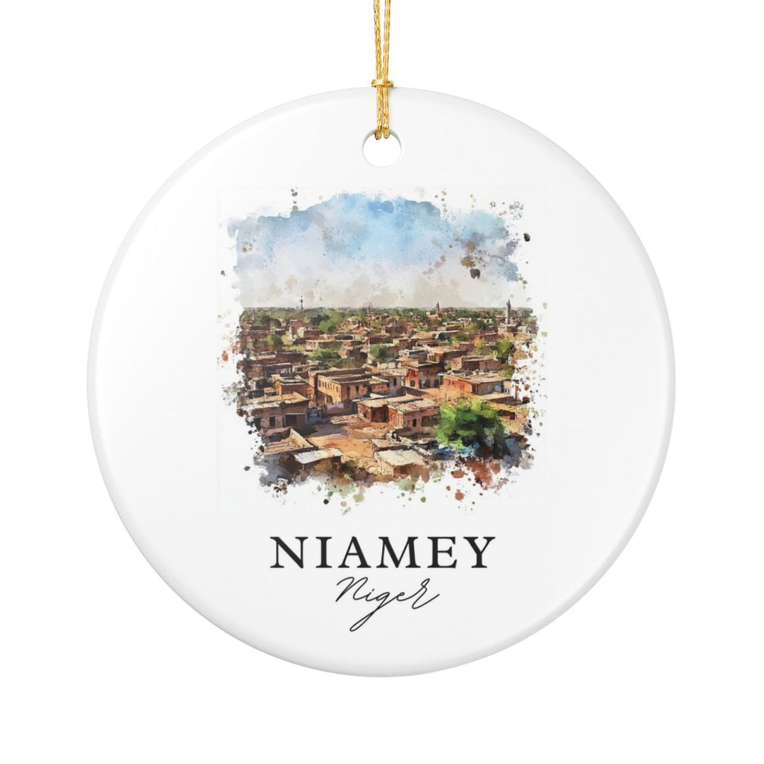 Niamey Ornament: Unique Niamey Souvenir, Niamey Xmas Decor, and Authentic Niamey Gift