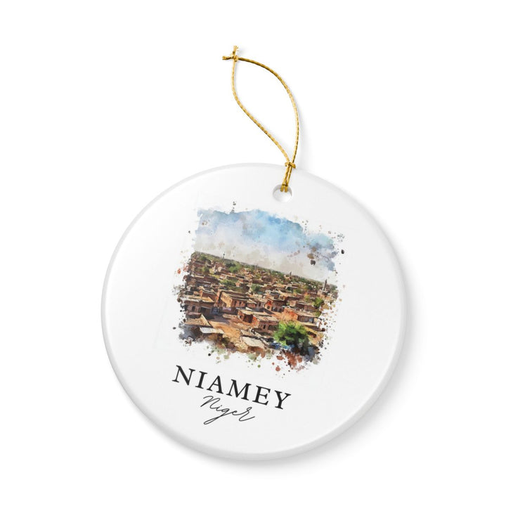 Niamey Ornament: Unique Niamey Souvenir, Niamey Xmas Decor, and Authentic Niamey Gift