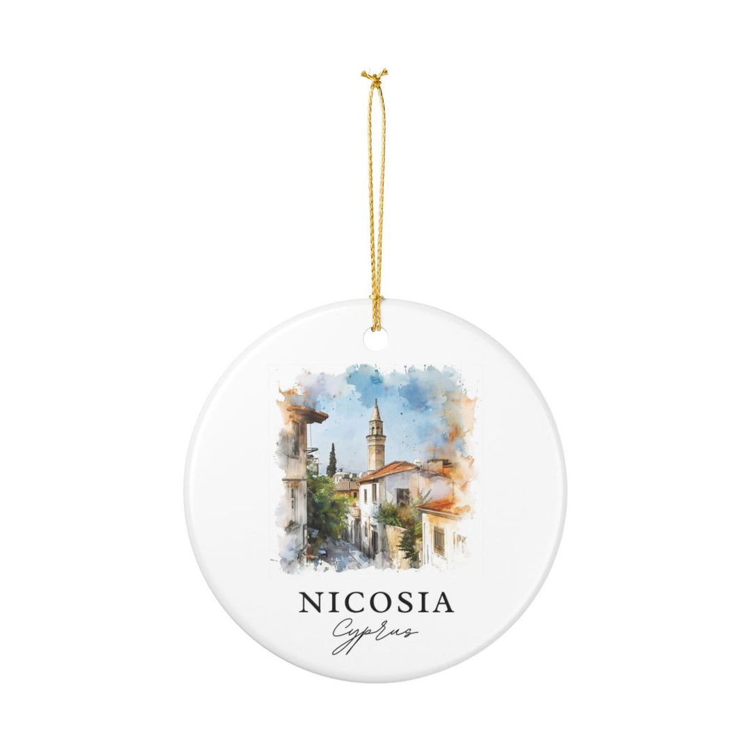 Nicosia Cyprus Ornament: Unique Nicosia Souvenir, Nicosia Cyprus Xmas Decor, and Authentic Nicosia Gift
