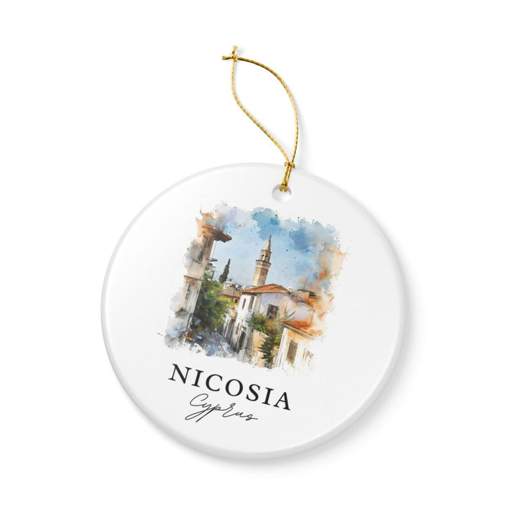 Nicosia Cyprus Ornament: Unique Nicosia Souvenir, Nicosia Cyprus Xmas Decor, and Authentic Nicosia Gift