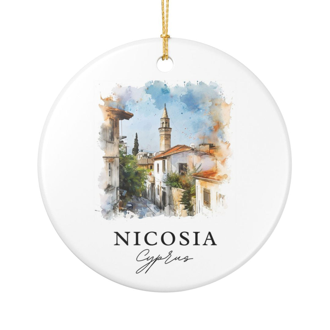 Nicosia Cyprus Ornament: Unique Nicosia Souvenir, Nicosia Cyprus Xmas Decor, and Authentic Nicosia Gift