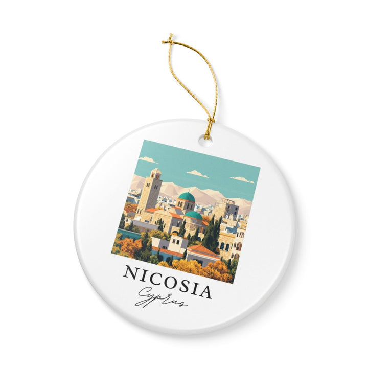 Nicosia Cyprus Ornament: Unique Nicosia Souvenir, Nicosia Cyprus Xmas Decor, and Authentic Nicosia Gift