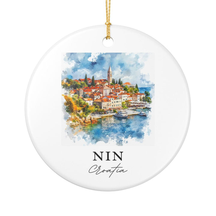Nin Croatia Ornament: Unique Nin Souvenir, Nin Croatia Xmas Decor, and Authentic Nin Gift
