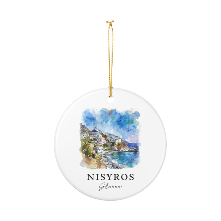 Nisyros Greece Ornament: Unique Nisyros Souvenir, Nisyros Greece Xmas Decor, and Authentic Nisyros Gift