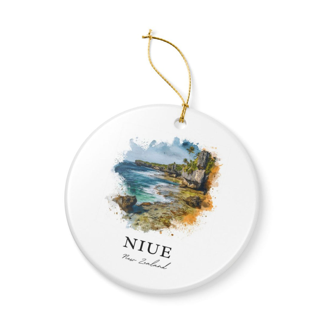 Niue New Zealand Ornament: Unique Niue Souvenir, Niue New Zealand Xmas Decor, and Authentic Niue Gift