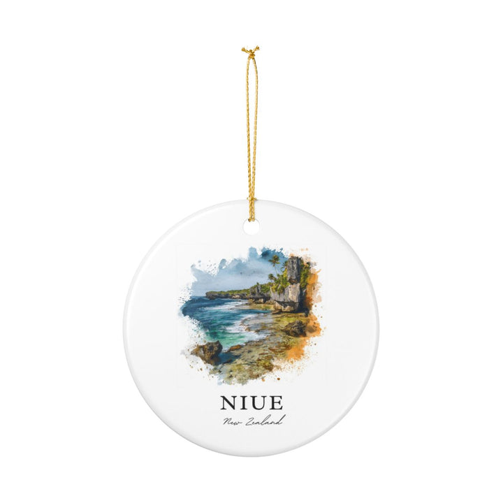 Niue New Zealand Ornament: Unique Niue Souvenir, Niue New Zealand Xmas Decor, and Authentic Niue Gift