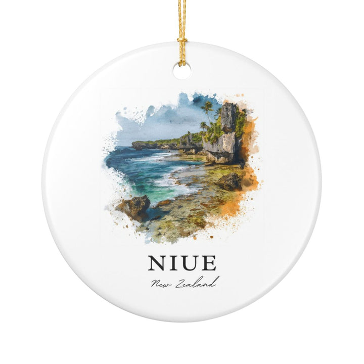 Niue New Zealand Ornament: Unique Niue Souvenir, Niue New Zealand Xmas Decor, and Authentic Niue Gift