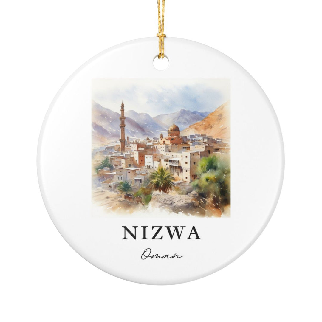 Nizwa Oman Ornament: Unique Nizwa Souvenir, Nizwa Oman Xmas Decor, and Authentic Nizwa Gift