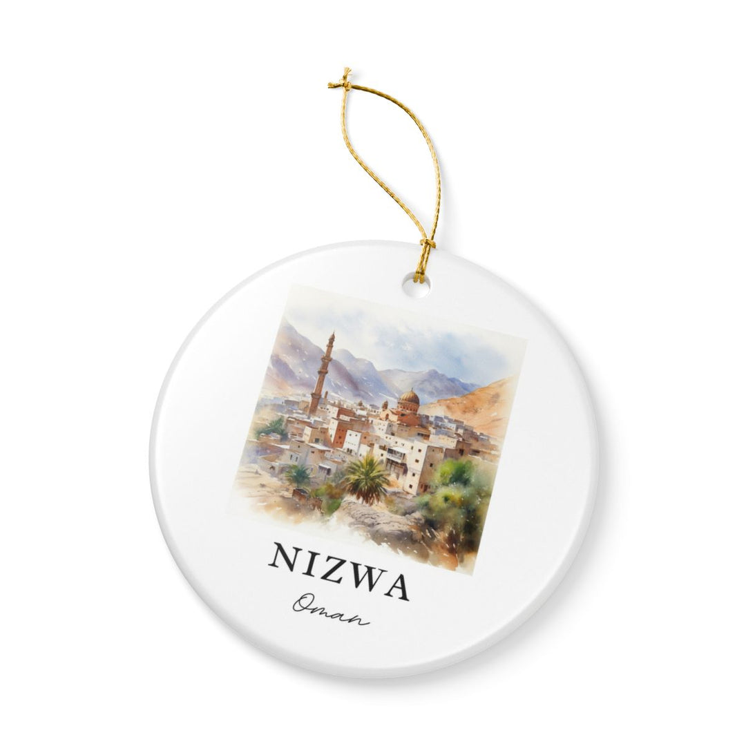 Nizwa Oman Ornament: Unique Nizwa Souvenir, Nizwa Oman Xmas Decor, and Authentic Nizwa Gift