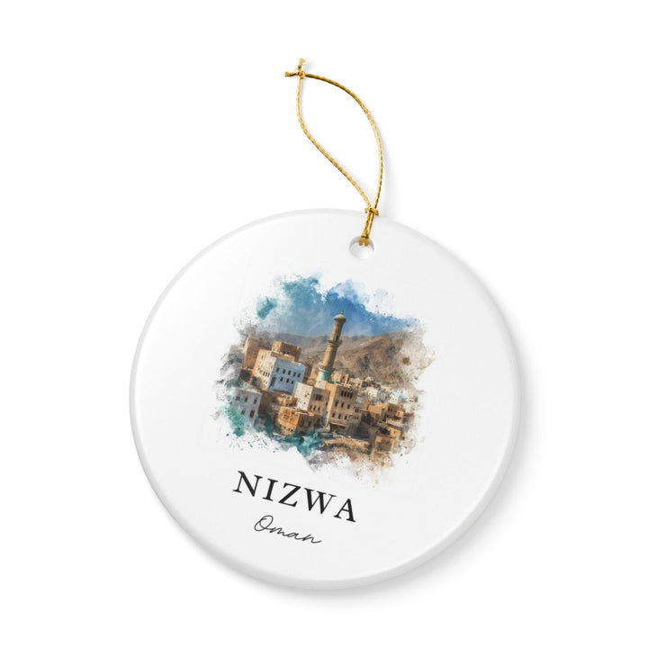 Nizwa Oman Ornament: Unique Nizwa Souvenir, Nizwa Oman Xmas Decor, and Authentic Nizwa Gift