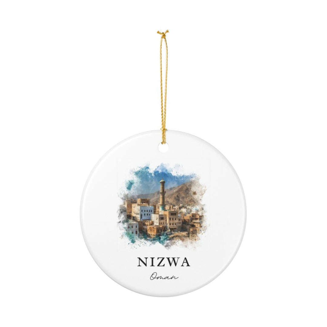 Nizwa Oman Ornament: Unique Nizwa Souvenir, Nizwa Oman Xmas Decor, and Authentic Nizwa Gift