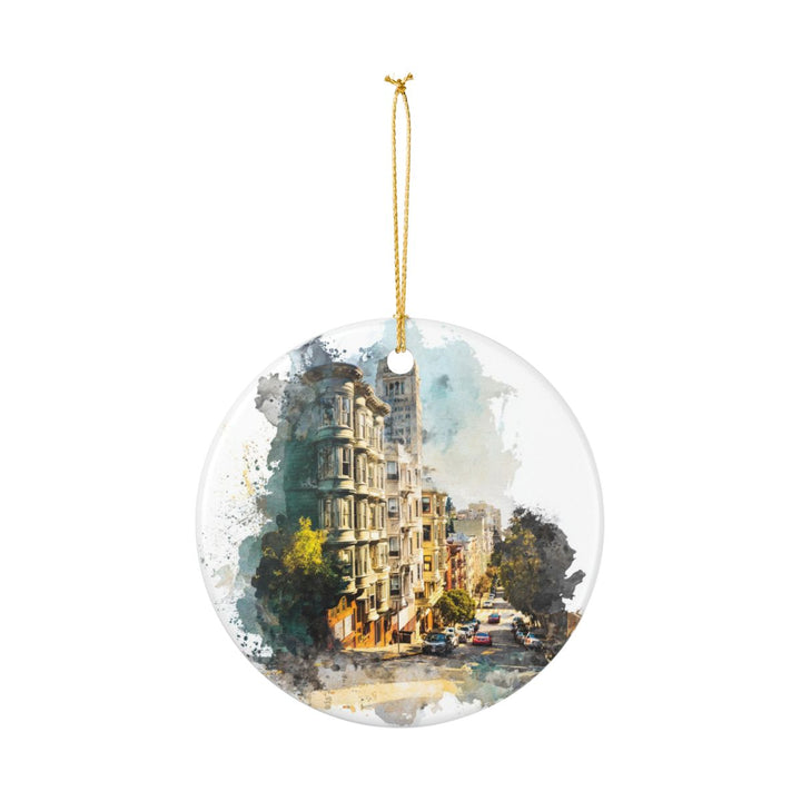 Nob Hill San Francisco CA Ornament: Unique Nob Hill San Francisco Souvenir, Nob Hill San Francisco California Xmas Decor