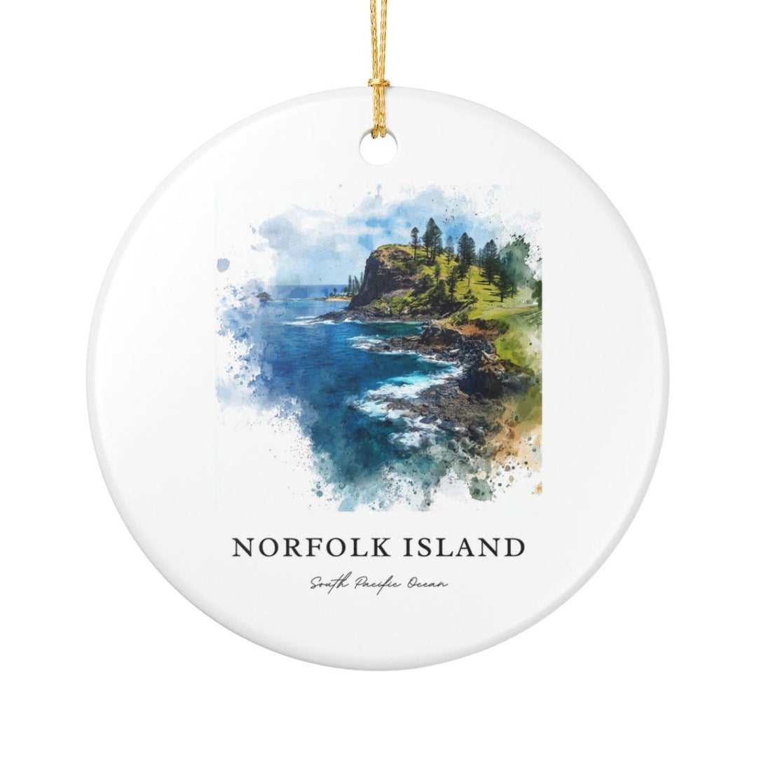 Norfolk Island Oceania Ornament: Unique Norfolk Island Oceania Souvenir, Norfolk Island Oceania Xmas Decor, and Authentic Norfolk Island Oceania Gift
