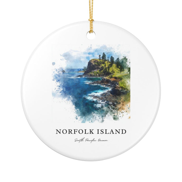 Norfolk Island Oceania Ornament: Unique Norfolk Island Oceania Souvenir, Norfolk Island Oceania Xmas Decor, and Authentic Norfolk Island Oceania Gift