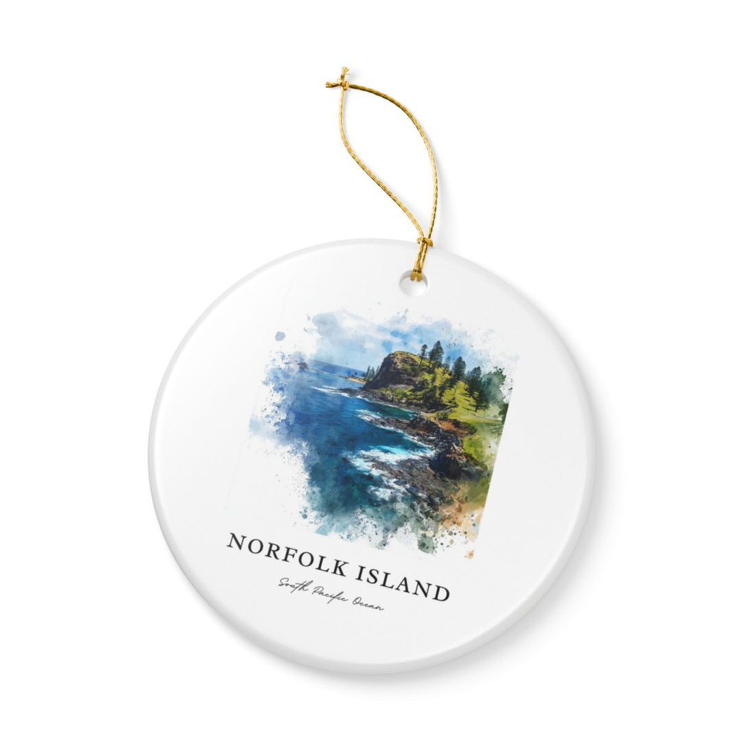 Norfolk Island Oceania Ornament: Unique Norfolk Island Oceania Souvenir, Norfolk Island Oceania Xmas Decor, and Authentic Norfolk Island Oceania Gift