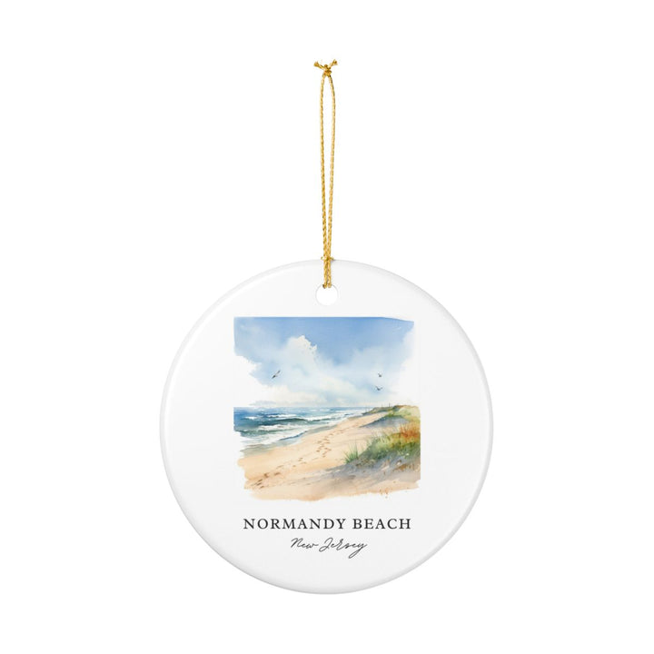 Normandy Beach New Jersey Ornament: Unique Normandy Beach Souvenir, Normandy Beach New Jersey Xmas Decor, and Authentic Normandy Beach Gift