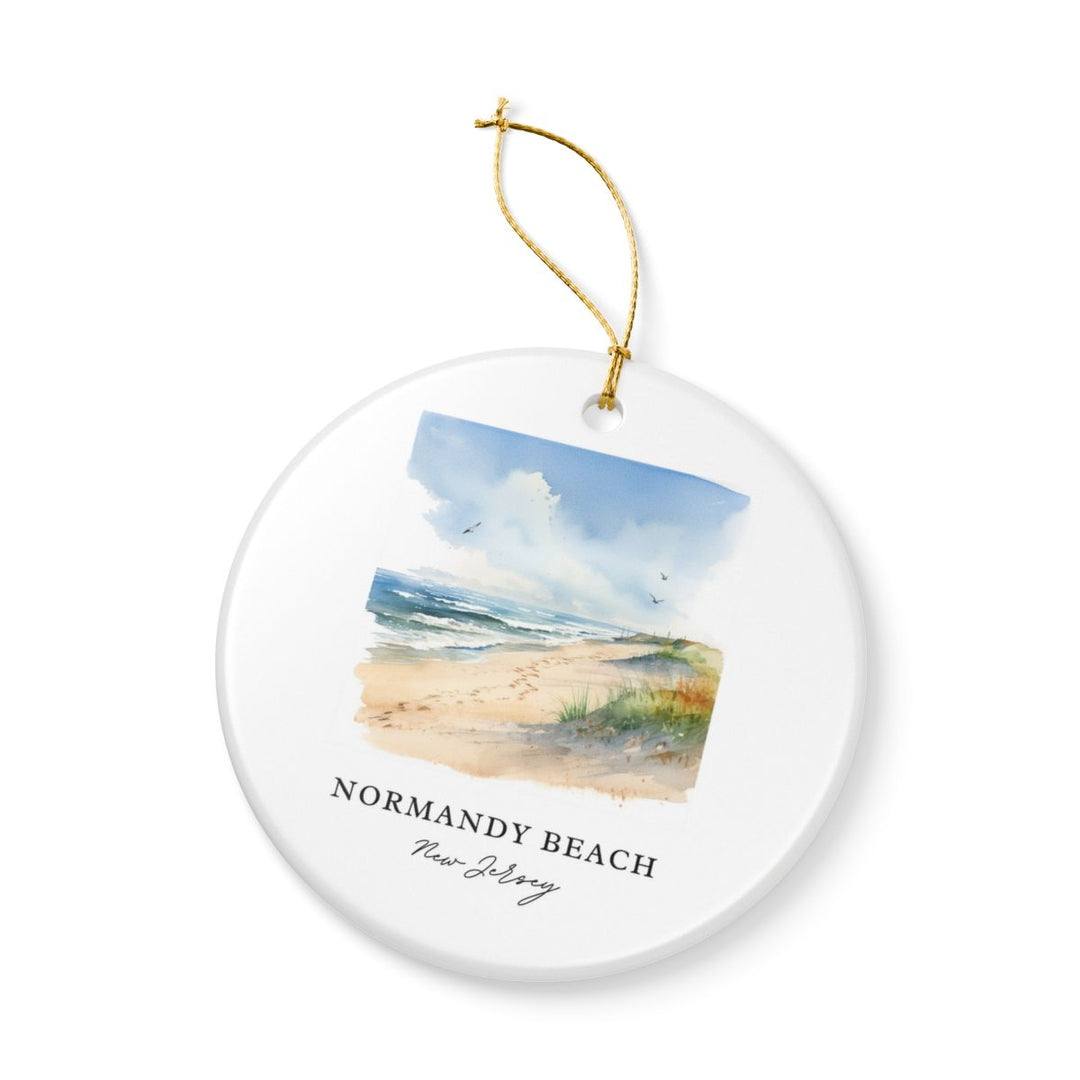Normandy Beach New Jersey Ornament: Unique Normandy Beach Souvenir, Normandy Beach New Jersey Xmas Decor, and Authentic Normandy Beach Gift