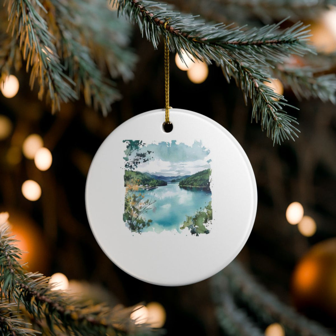 Norris Lake Tennessee Ornament: Unique Norris Lake Souvenir, Norris Lake Tennessee Xmas Decor, and Authentic Norris Lake Gift