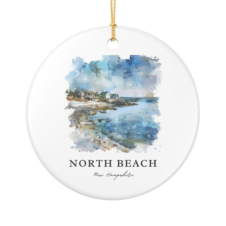 North Beach New Hampshire Ornament | Christmas Travel Souvenir Gift