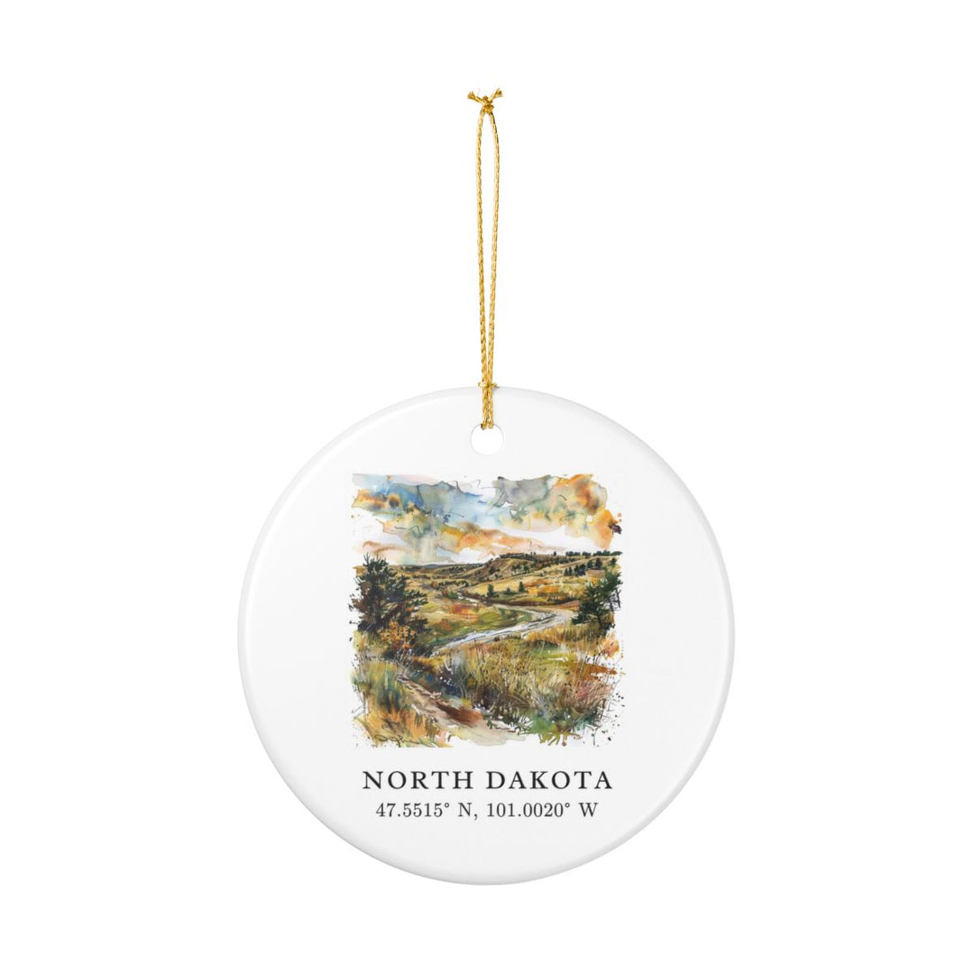 North Dakota Ornament: Unique North Dakota Souvenir, North Dakota Xmas Decor, and Authentic North Dakota Gift