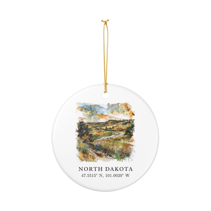North Dakota Ornament: Unique North Dakota Souvenir, North Dakota Xmas Decor, and Authentic North Dakota Gift