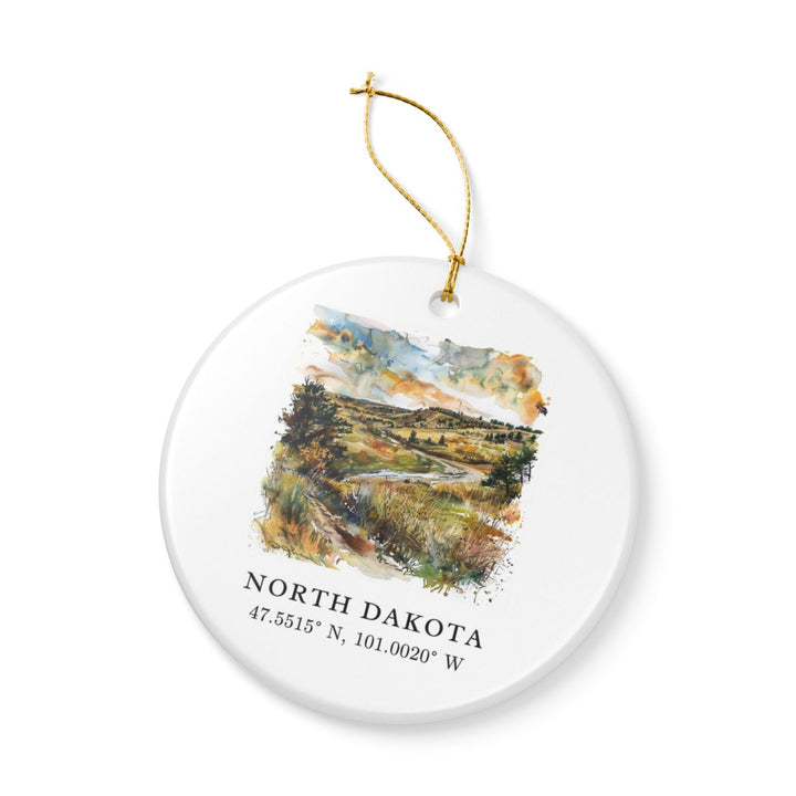 North Dakota Ornament: Unique North Dakota Souvenir, North Dakota Xmas Decor, and Authentic North Dakota Gift