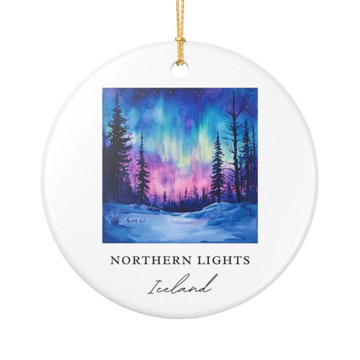 Northern Lights Iceland Ornament | Christmas Travel Souvenir Gift