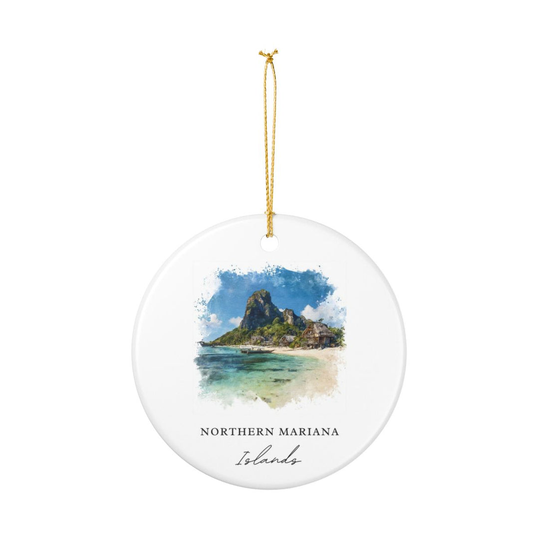Northern Mariana Islands USA Ornament: Unique Northern Mariana Islands Souvenir, Northern Mariana Islands USA Xmas Decor