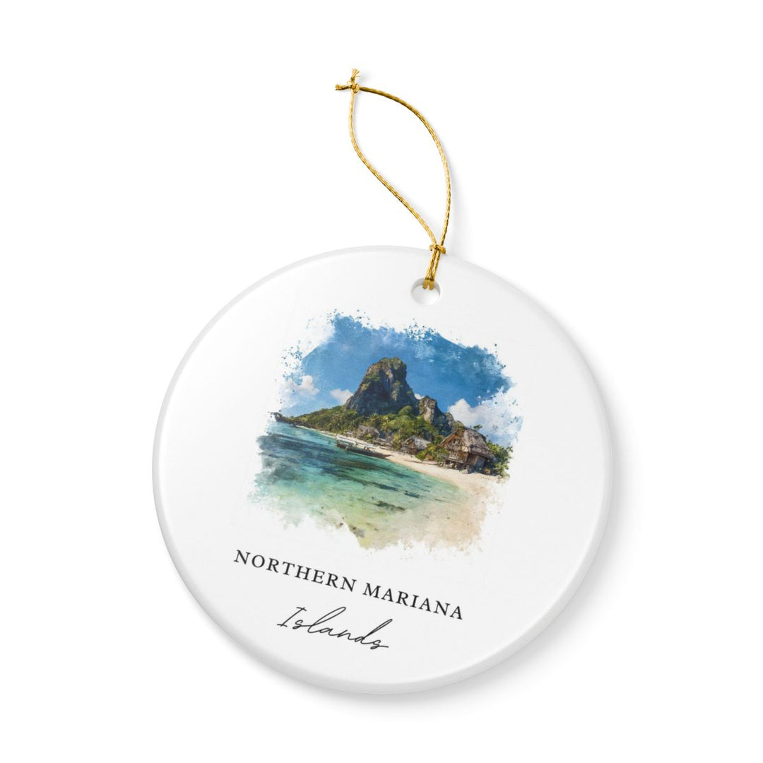 Northern Mariana Islands USA Ornament: Unique Northern Mariana Islands Souvenir, Northern Mariana Islands USA Xmas Decor
