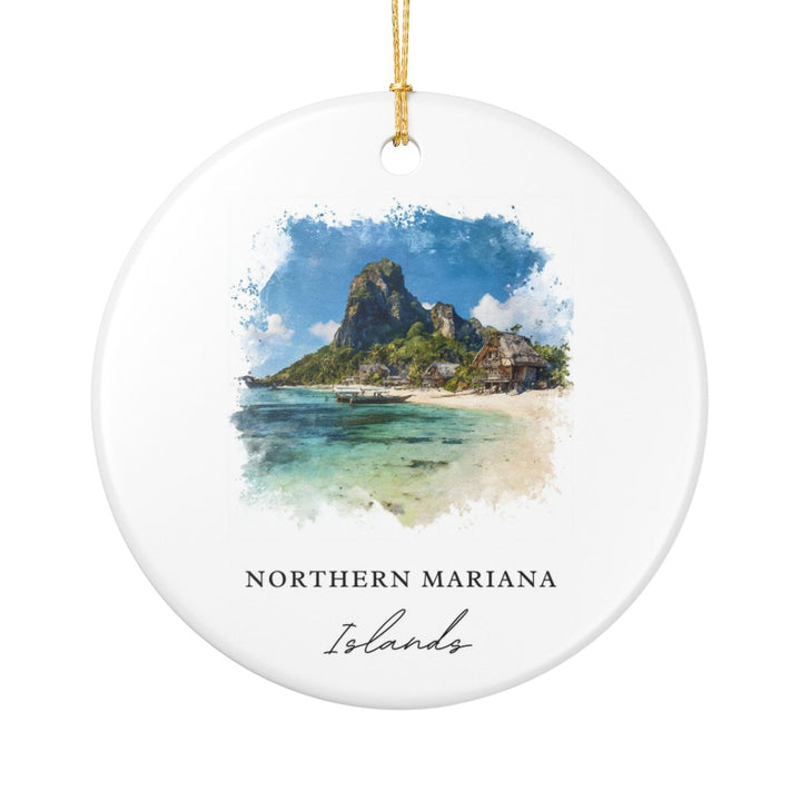 Northern Mariana Islands USA Ornament: Unique Northern Mariana Islands Souvenir, Northern Mariana Islands USA Xmas Decor