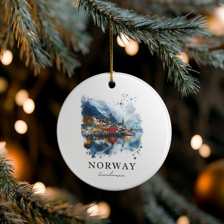Norway Scandinavia Ornament: Unique Norway Souvenir, Norway Scandinavia Xmas Decor, and Authentic Norway Gift