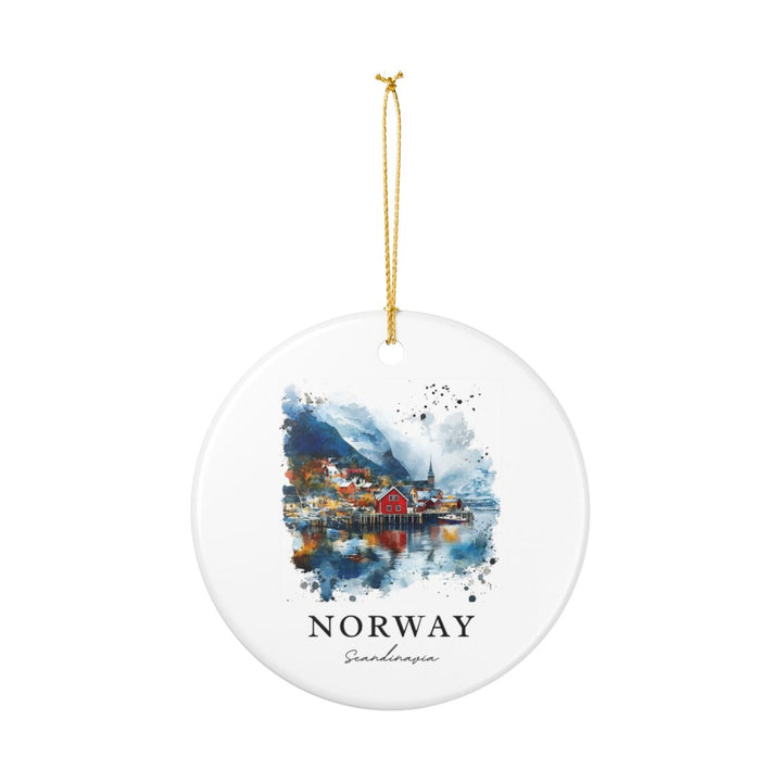 Norway Scandinavia Ornament: Unique Norway Souvenir, Norway Scandinavia Xmas Decor, and Authentic Norway Gift