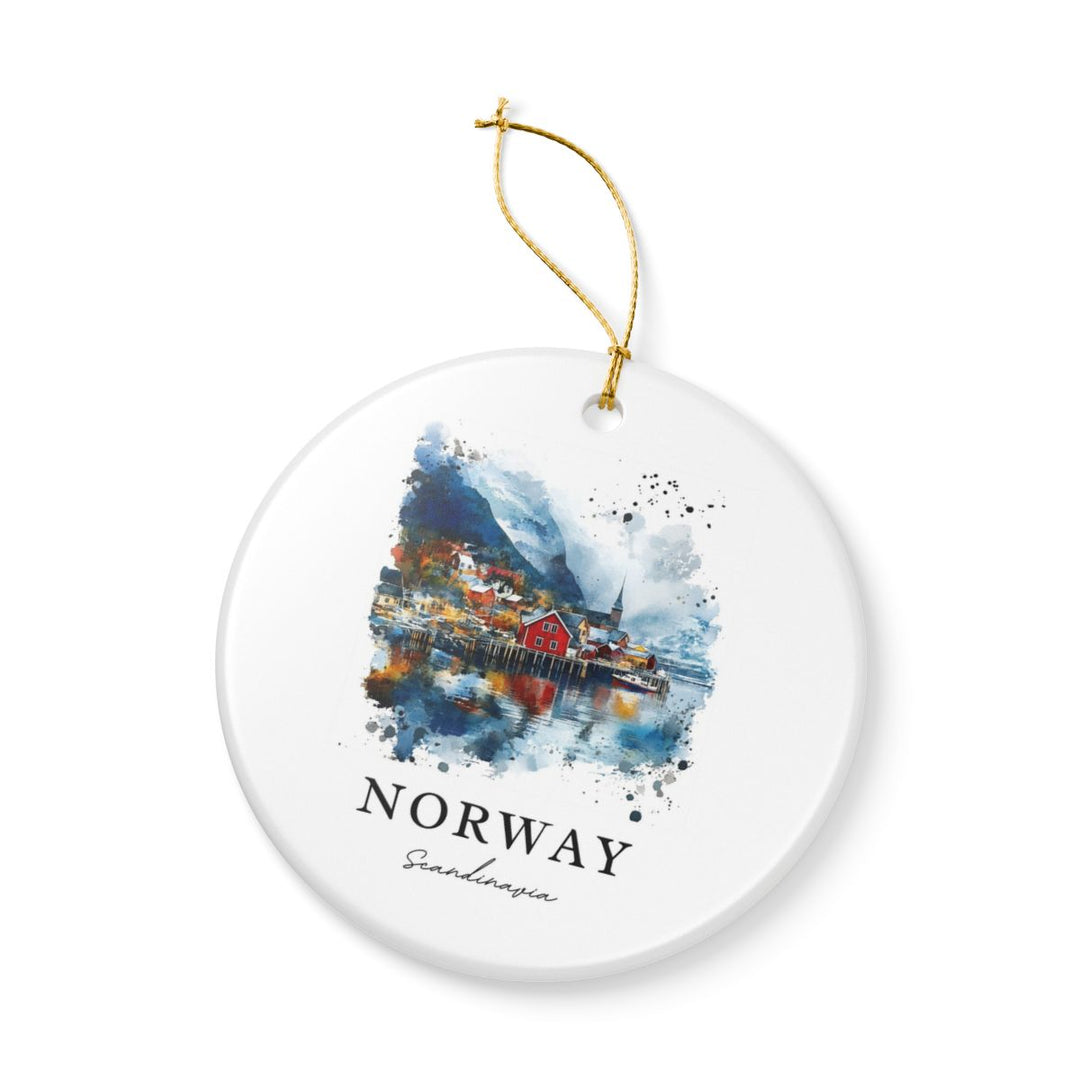 Norway Scandinavia Ornament: Unique Norway Souvenir, Norway Scandinavia Xmas Decor, and Authentic Norway Gift