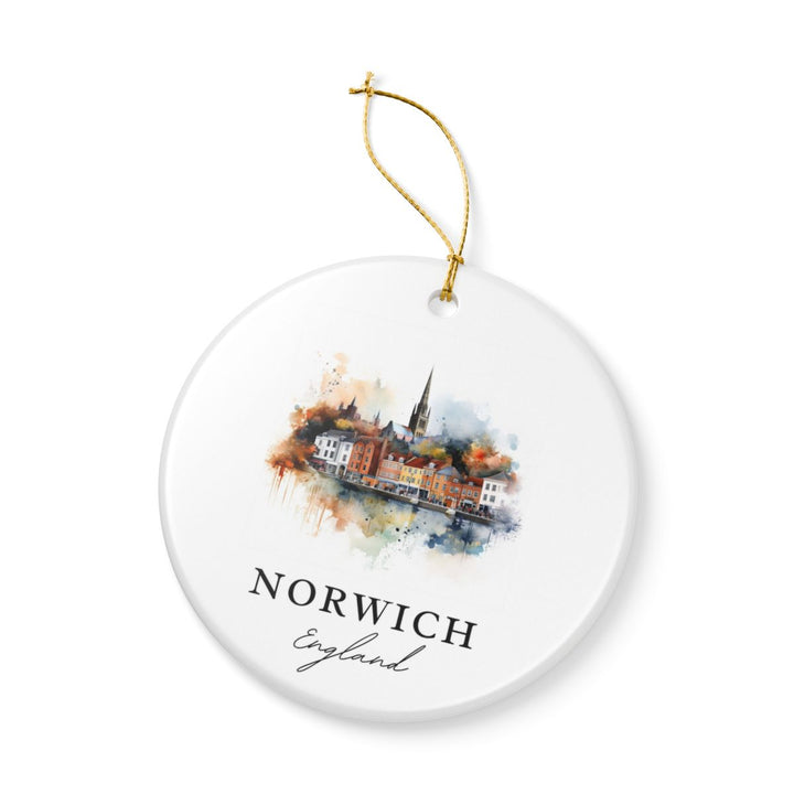 Norwich England Ornament: Unique Norwich England Souvenir, Norwich England Xmas Decor, and Authentic Norwich England Gift
