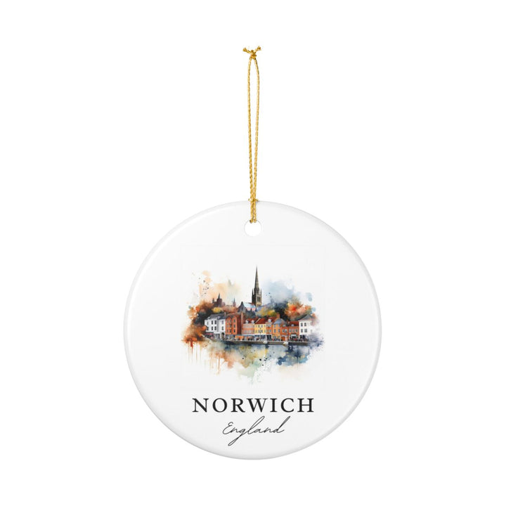 Norwich England Ornament: Unique Norwich England Souvenir, Norwich England Xmas Decor, and Authentic Norwich England Gift
