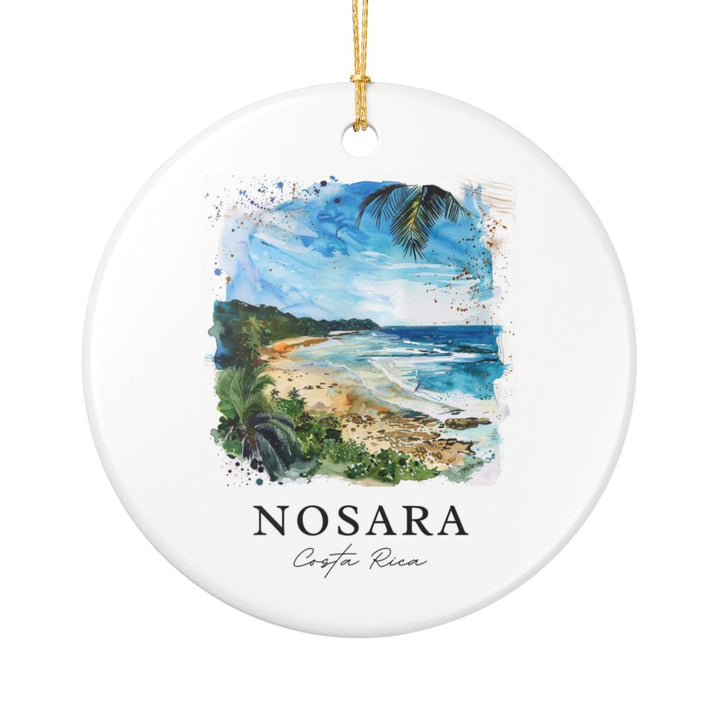 Nosara Costa Rica Ornament: Unique Nosara Costa Rica Souvenir, Nosara Costa Rica Xmas Decor, and Authentic Nosara Costa Rica Gift