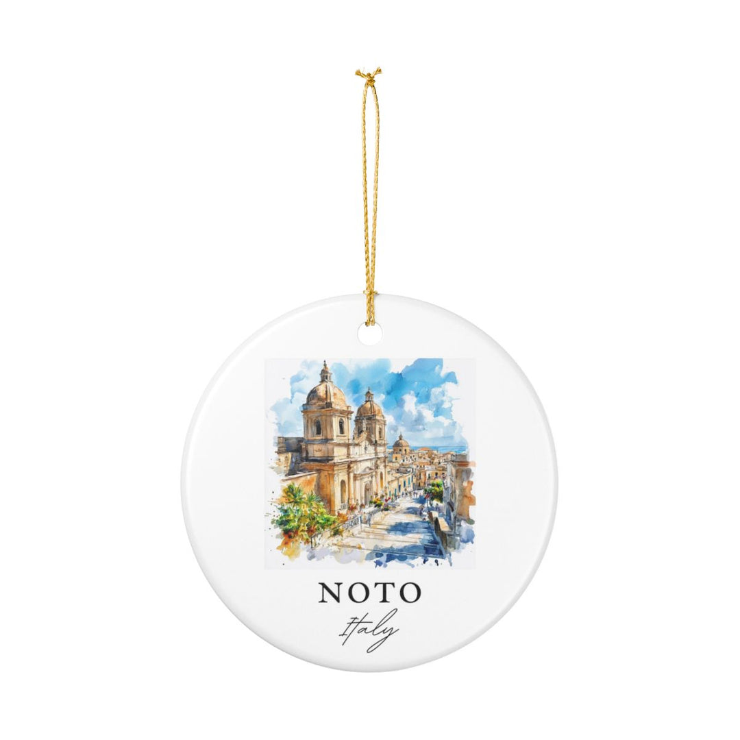 Noto Italy Ornament: Unique Noto Italy Souvenir, Noto Italy Xmas Decor, and Authentic Noto Italy Gift